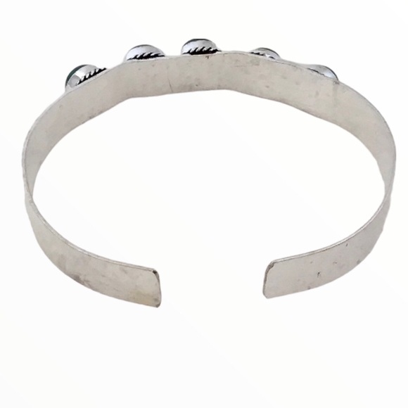 Green Onyx Gemstone Bracelet Adjustable Boho Retro Style Hippie Old School - Picture 5 of 5